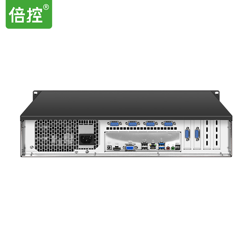 2U機架式6LAN-7COM 多網卡視覺工控主機 可以支持POE供電