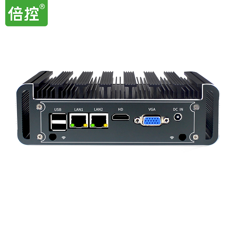 倍控G590-2COM-LAN雙網雙串口迷你工控電腦主機I3-4005U/I5-4200U/I5-5200U雙核