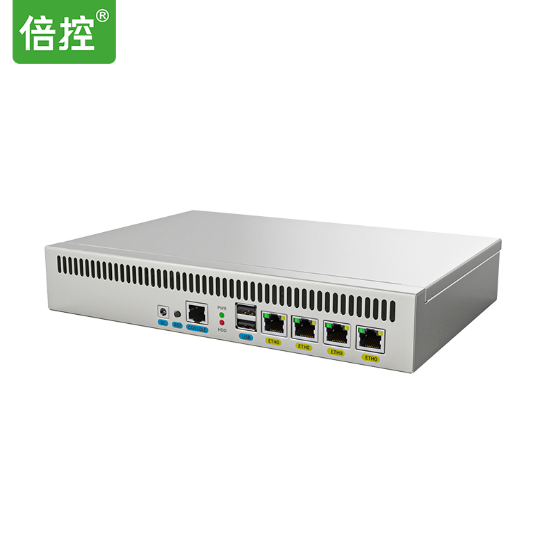 倍控四網卡軟路由工控機愛快維盟ROS派網千兆網卡82583v 82574l J1900 N2840 J4125四核串口重定向