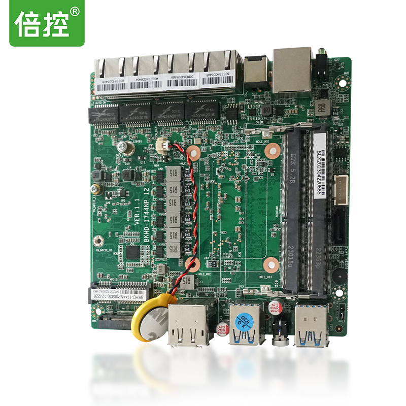 倍控酷睿12代8505五核BKHD-1744NP-12 I7-1265U I5-1235U ROS軟路由主板4G物聯網LTE主機車載嵌入式電腦linux服務器