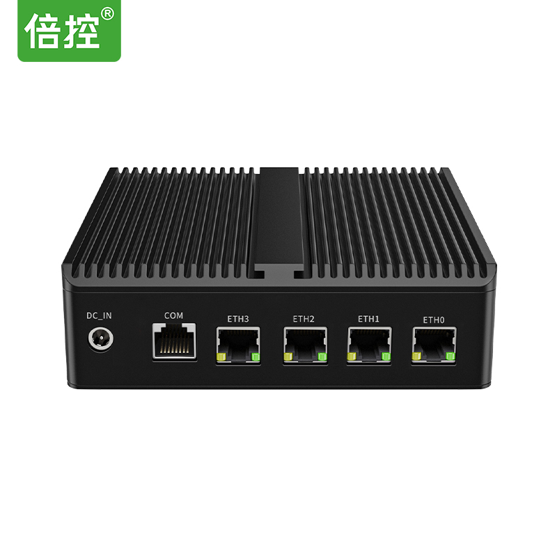 倍控G30四網J6412軟路由N100愛快12代四核工控機迷你主機嵌入式電腦無風扇靜音多網卡N5105 J4125 j6413