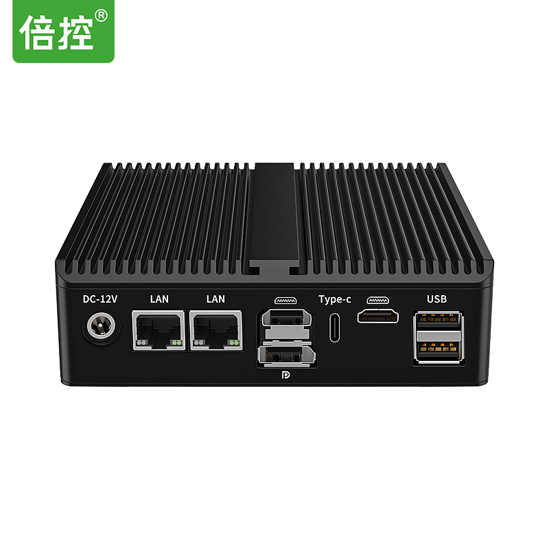 倍控N5105N4500Nano迷你主機雙網三顯無風扇電腦嵌入式工控機低功耗便攜主機windows/linux/centos麒麟ubuntu BKHD-1338-12