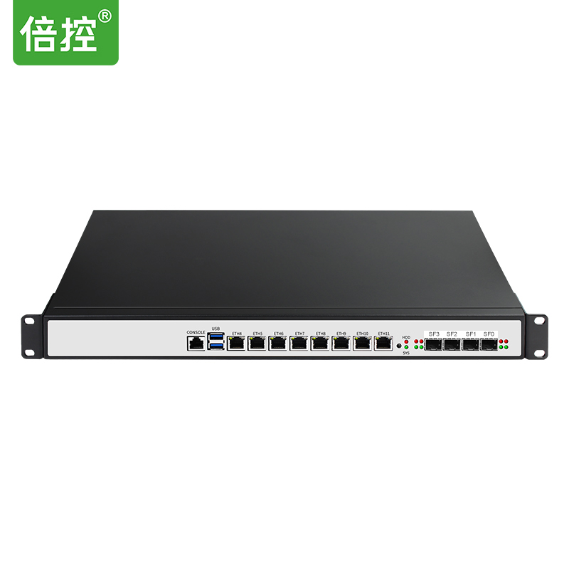 倍控弱電井路由器網絡服務器直流DC48V正負24V接入轉ATX多網工控機網關4G模塊路由器愛快維盟C236萬兆linux